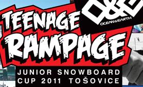 V sobotu 26.2.2011 propukne v Tošovickém snowparku OCEAN & EARTH TEENAGE RAMPAGE JUNIOR SNOWBOARD CUP 2011! 